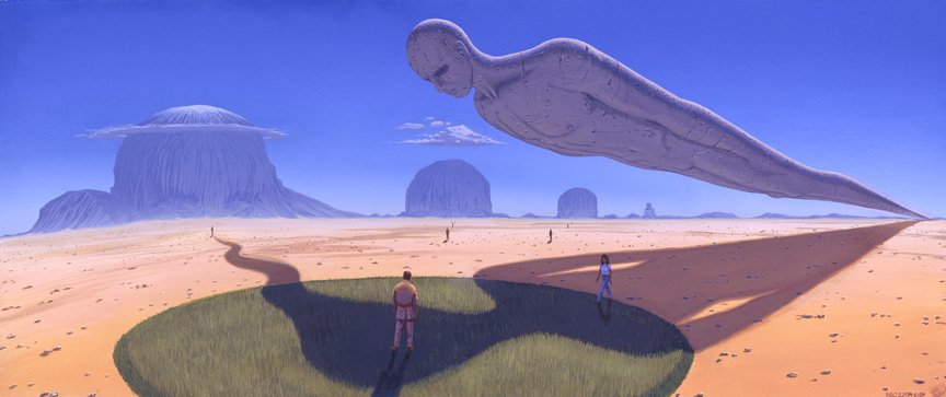 Russell Chong - T.E.Lawrence and the Leaning Man.jpg