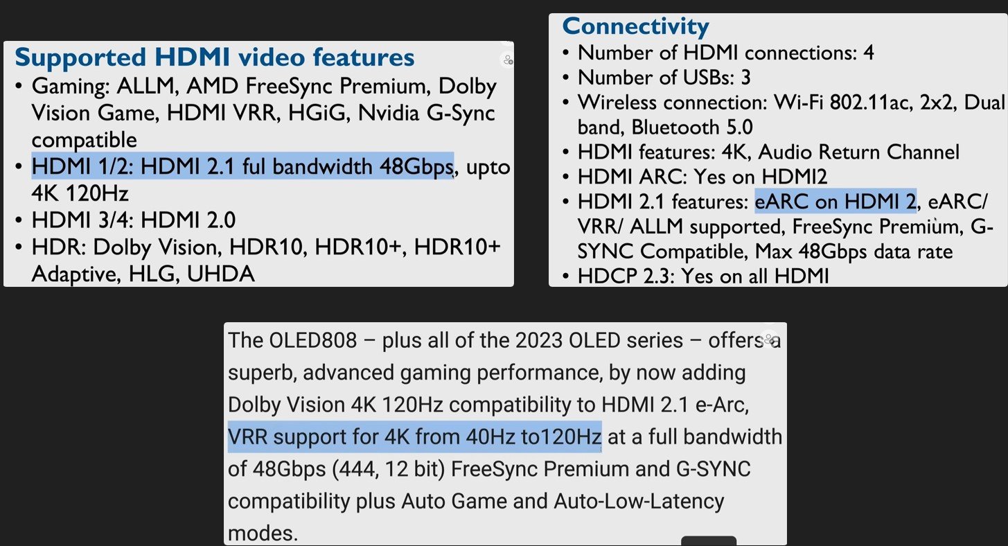 Philips supported HDMI Video features_VRR support_connectivity hdtvtestcouk.jpg