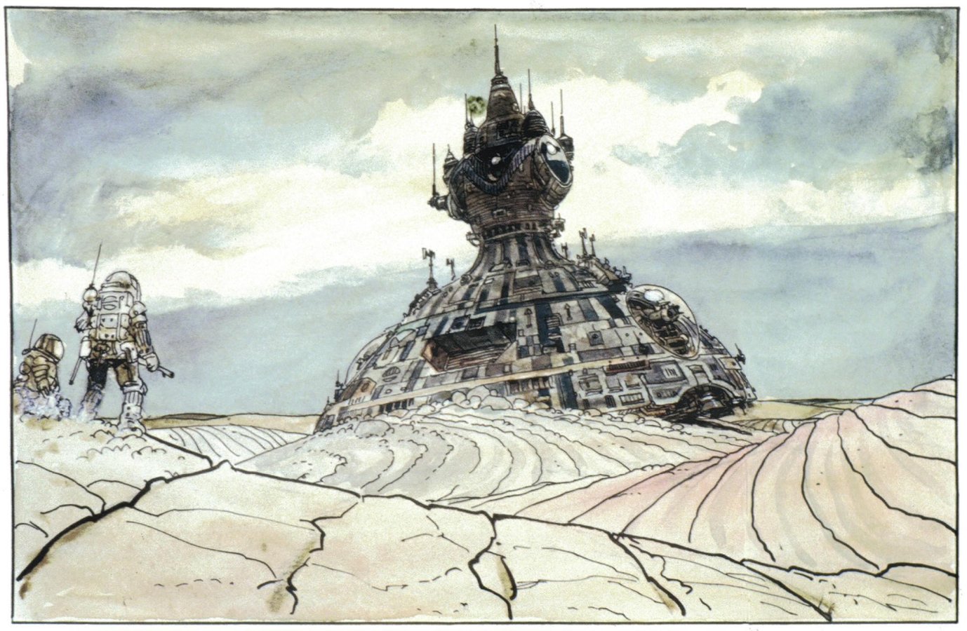 Jean Giraud - Derelict ship found.jpg Jean Giraud - Derelict ship found.jpg