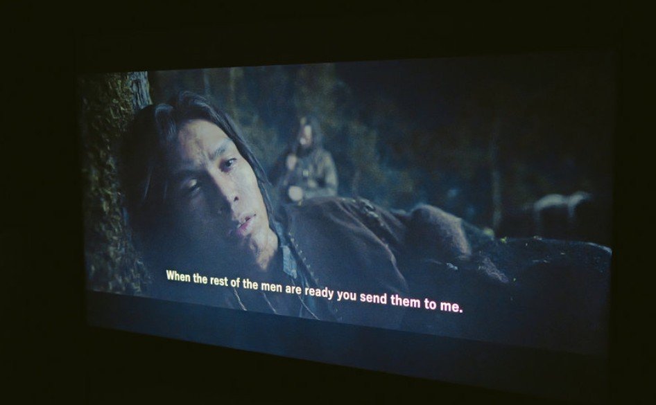 Samsung QE55QN80H standard test scene from The Revenant 2015, HDR10 angle tvtestpl.jpg